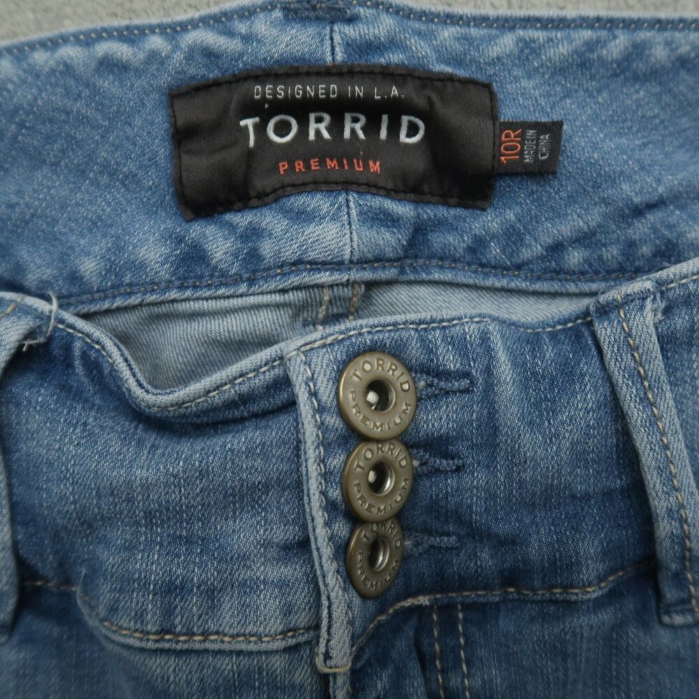 Torrid Jegging Jeans Women's Size 10R Blue Mid-Rise Stretch Denim 28" Inseam - Picture 8 of 16